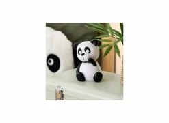 Nachtlampje Panda H13,5cm - kunststof - wit/zwart inclusief batterij- Nachtlampjes|Nachtlampjes