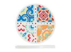 Cosy & Trendy Glasonderzetters|Onderzetters voor glazen Ø10cm - stoneware - multicolor - set van 4