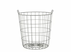 Oogstmand M 42,3x40,2x43,7cm - ijzer - grijs- Opbergmanden|Opbergmanden