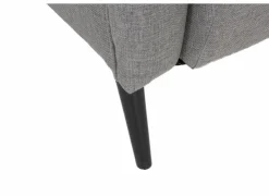 Relaxzetels|Fauteuils|Oorfauteuil en poef Canto 76x80x107cm - stof - taupe