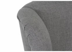 Relaxzetels|Fauteuils|Oorfauteuil en poef Canto 76x80x107cm - stof - taupe