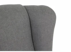 Relaxzetels|Fauteuils|Oorfauteuil en poef Canto 76x80x107cm - stof - taupe