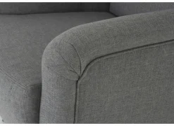 Relaxzetels|Fauteuils|Oorfauteuil en poef Canto 76x80x107cm - stof - taupe