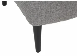 Relaxzetels|Fauteuils|Oorfauteuil en poef Canto 76x80x107cm - stof - taupe