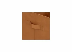 Opbergmanden|Opbergboxen|Opbergbox Luipaard 29x29x29cm - polyestervezel & papier - geel