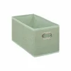 Opbergboxen|Opbergboxen|Opbergbox 31x15cm - stof - saliegroen