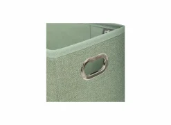 Opbergboxen|Opbergboxen|Opbergbox 31x15cm - stof - saliegroen