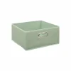 Opbergbox 31x15cm - stof - saliegroen- Opbergboxen|Opbergboxen