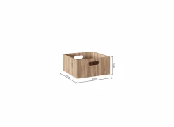 Opbergbox 30,5x30,5x15cm - FSC - naturel- Opbergboxen|Opbergboxen