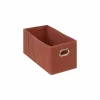 Opbergbox 31x15x15cm terracotta- Opbergmanden|Opbergboxen