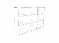 Rekken|Draaideurkasten|Opbergkast Capo 2 160x40x112cm - melamine - kastanje & zwart