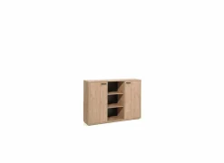 Rekken|Draaideurkasten|Opbergkast Capo 160x40x112cm - melamine - golden oak