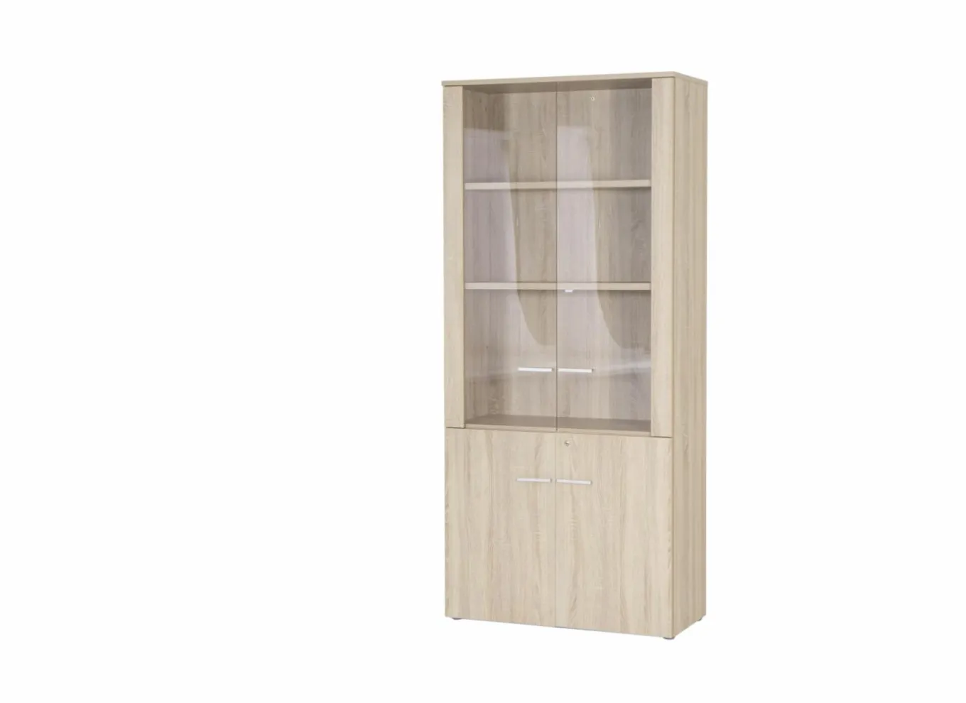 Gorbe Draaideurkasten|Vitrinekasten|Opbergkast 93cm - melamine - olm