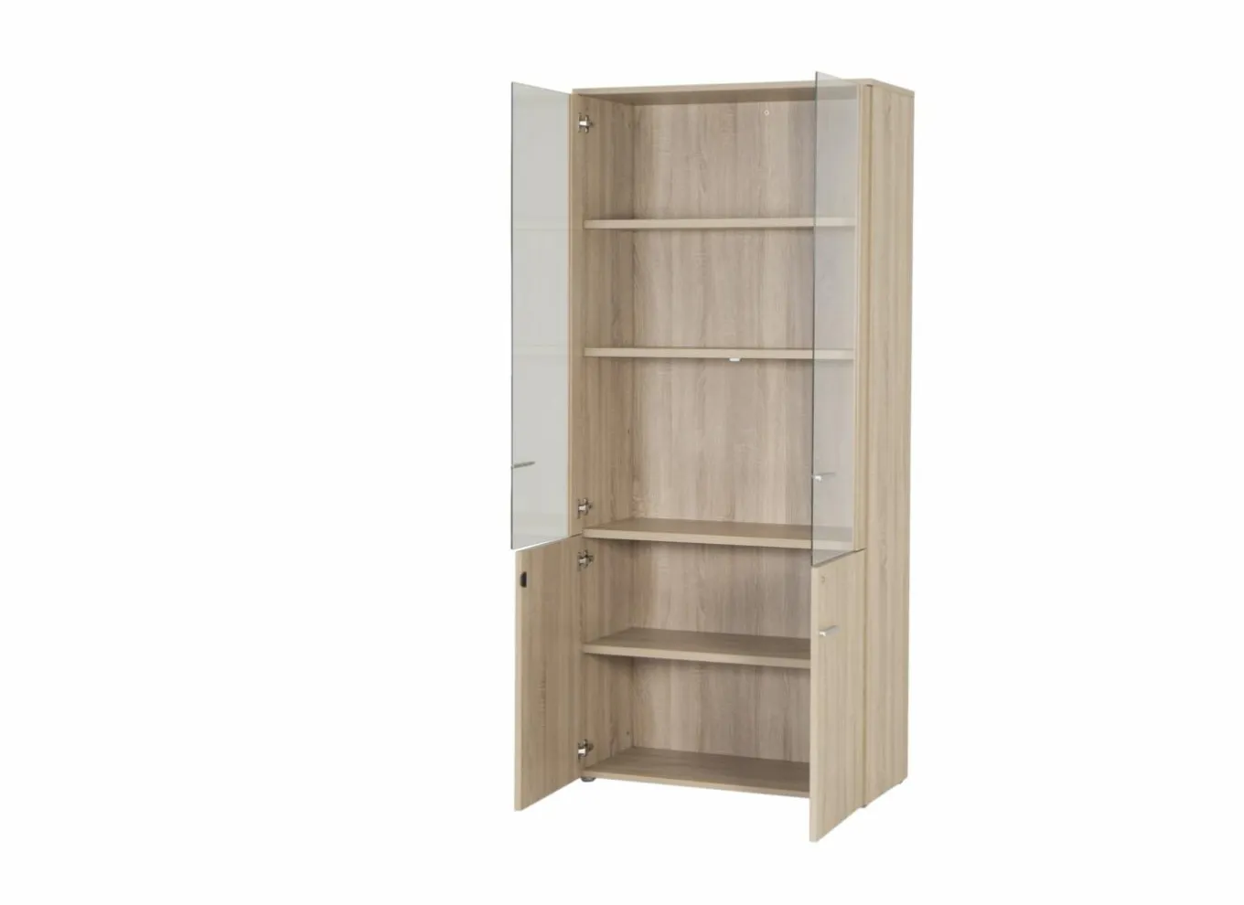 Gorbe Draaideurkasten|Vitrinekasten|Opbergkast 93cm - melamine - olm