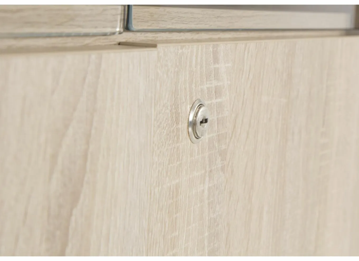 Gorbe Draaideurkasten|Vitrinekasten|Opbergkast 93cm - melamine - olm