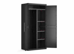 Keter Draaideurkast|Draaideurkast|Opbergkast Detroit 89cm - polypropyleen - zwart