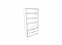 Bijzetkasten|Draaideurkast|Opbergkast Image 7 80cm - melamine - wit