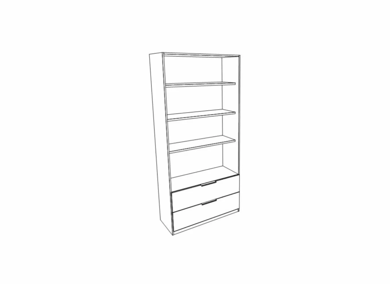 Bijzetkasten|Draaideurkast|Opbergkast Image 7 80cm - melamine - wit