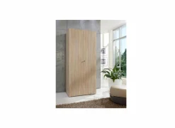 Draaideurkast|Draaideurkast|Opbergkast Mrk 80cm - decor - eik