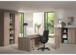 Opbergkast Rio 2 160x40x117cm - melamine - humus eik- Rekken|Boekenkast