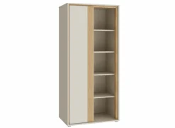 Boekenkast|Boekenkast|Opbergkast Wexlin 76x50x165cm - decor - sand & mauvella oak