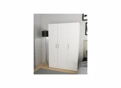 Opbergkast 120x40x180cm - decor - snow white- Boekenkast|Draaideurkasten