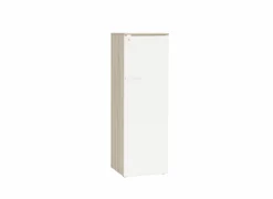 Gorbe Draaideurkasten|Opbergkast 46,5x42,5x141,6cm - melamine - olm & wit