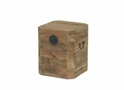 Opbergkoffers|Opbergkoffers|Opbergkoffer Mahjong 40x48x40cm - gerecycleerd den massief - naturel