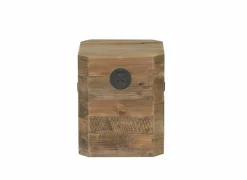 Opbergkoffers|Opbergkoffers|Opbergkoffer Mahjong 40x48x40cm - gerecycleerd den massief - naturel