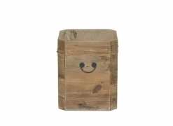 Opbergkoffers|Opbergkoffers|Opbergkoffer Mahjong 40x48x40cm - gerecycleerd den massief - naturel