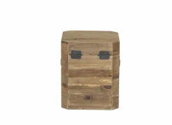 Opbergkoffers|Opbergkoffers|Opbergkoffer Mahjong 40x48x40cm - gerecycleerd den massief - naturel