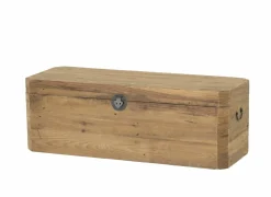 Opbergkoffer Opium 130x48x45cm - gerecycleerd den massief - naturel- Opbergkoffers|Opbergkoffers
