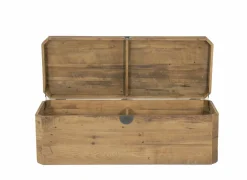 Opbergkoffer Opium 130x48x45cm - gerecycleerd den massief - naturel- Opbergkoffers|Opbergkoffers