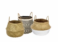 Opbergmand Seagrass Ø40xH40cm- Opbergmanden|Herfstdecoratie