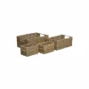 Opbergmand Seagrass 24x32x14cm set van 4- Opbergmanden|Herfstdecoratie