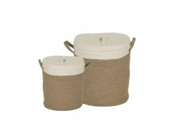 Opbergmand Vergara set van 2 - jute - naturel- Opbergmanden|Linnenmanden