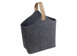 Opbergmanden|Opbergmanden|Opbergmand 40x25x5cm - vilt - donkergrijs