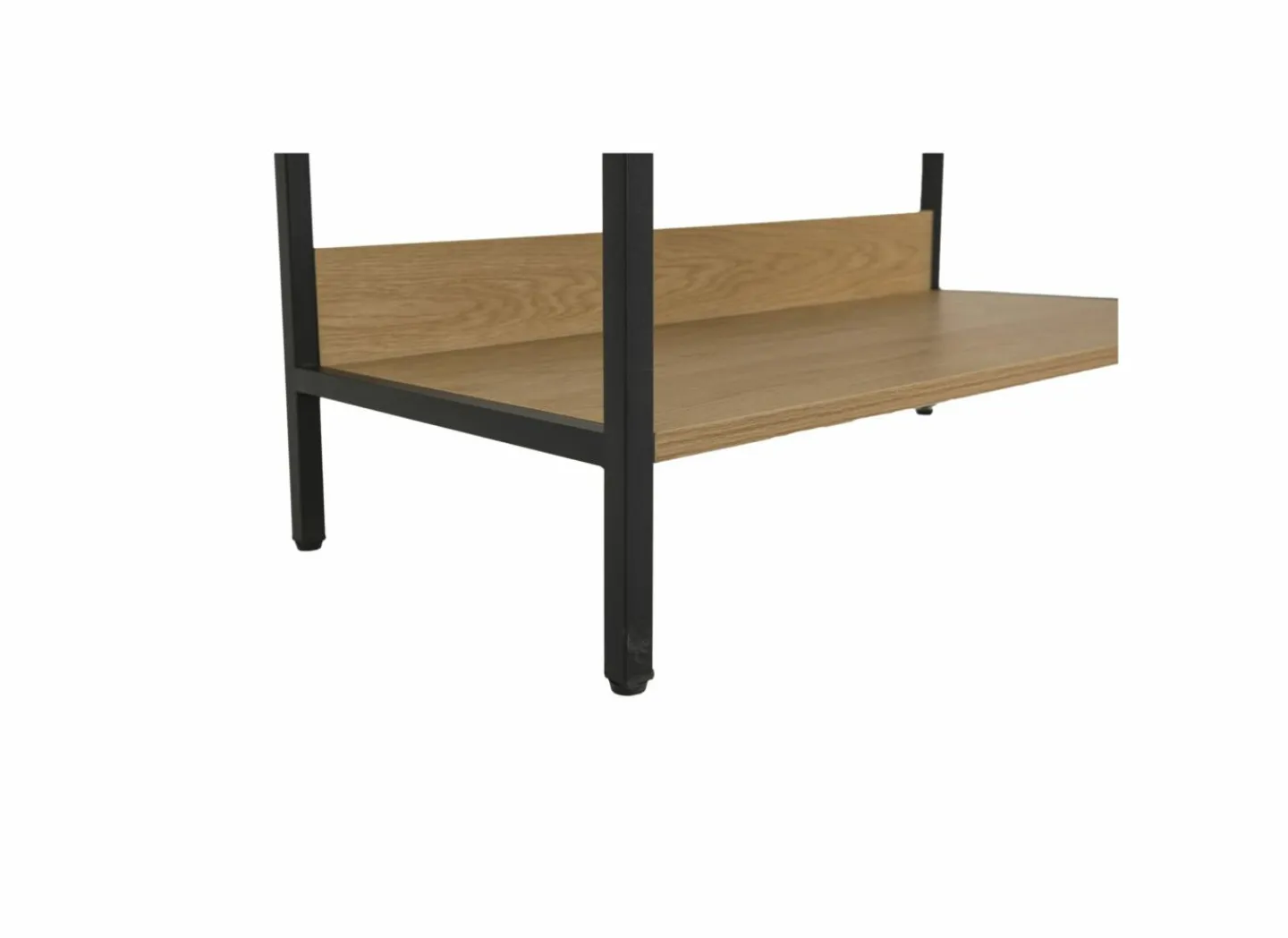 Opbergrek Aware 80x40x222cm - melamine & metaal - eik- Rekken|Halkasten