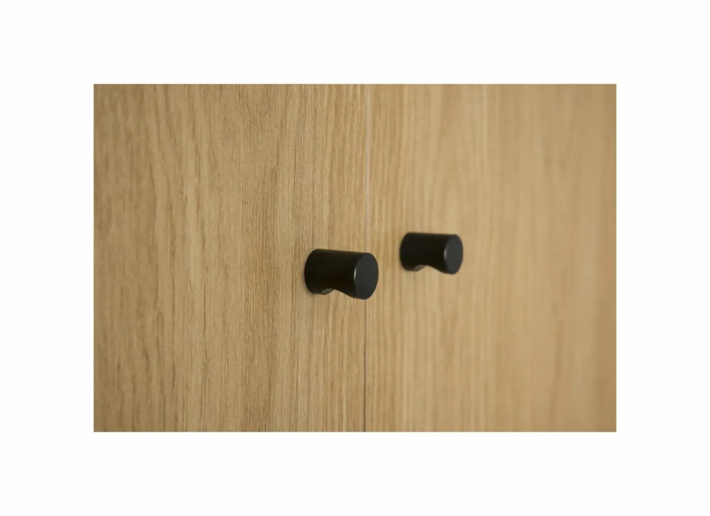 Opbergrek Aware 80x40x222cm - melamine & metaal - eik- Rekken|Halkasten