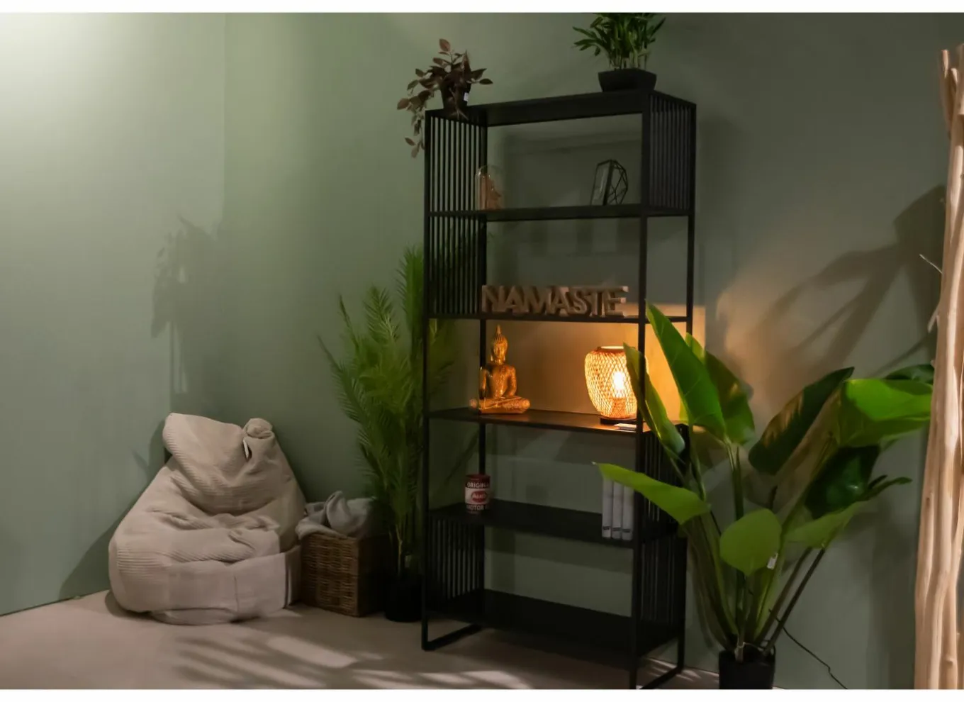 Rekken|Rekken|Opbergrek Mefisto 83x35x185cm - melamine - zwart