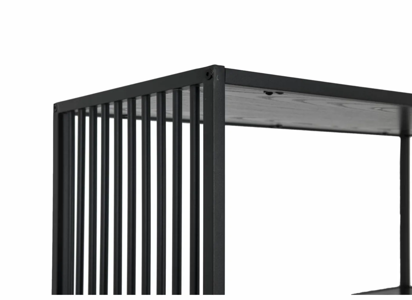 Rekken|Rekken|Opbergrek Mefisto 83x35x185cm - melamine - zwart