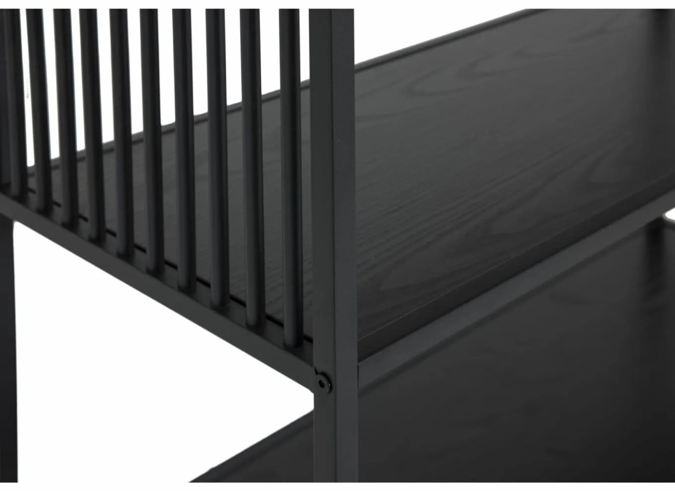 Rekken|Rekken|Opbergrek Mefisto 83x35x185cm - melamine - zwart