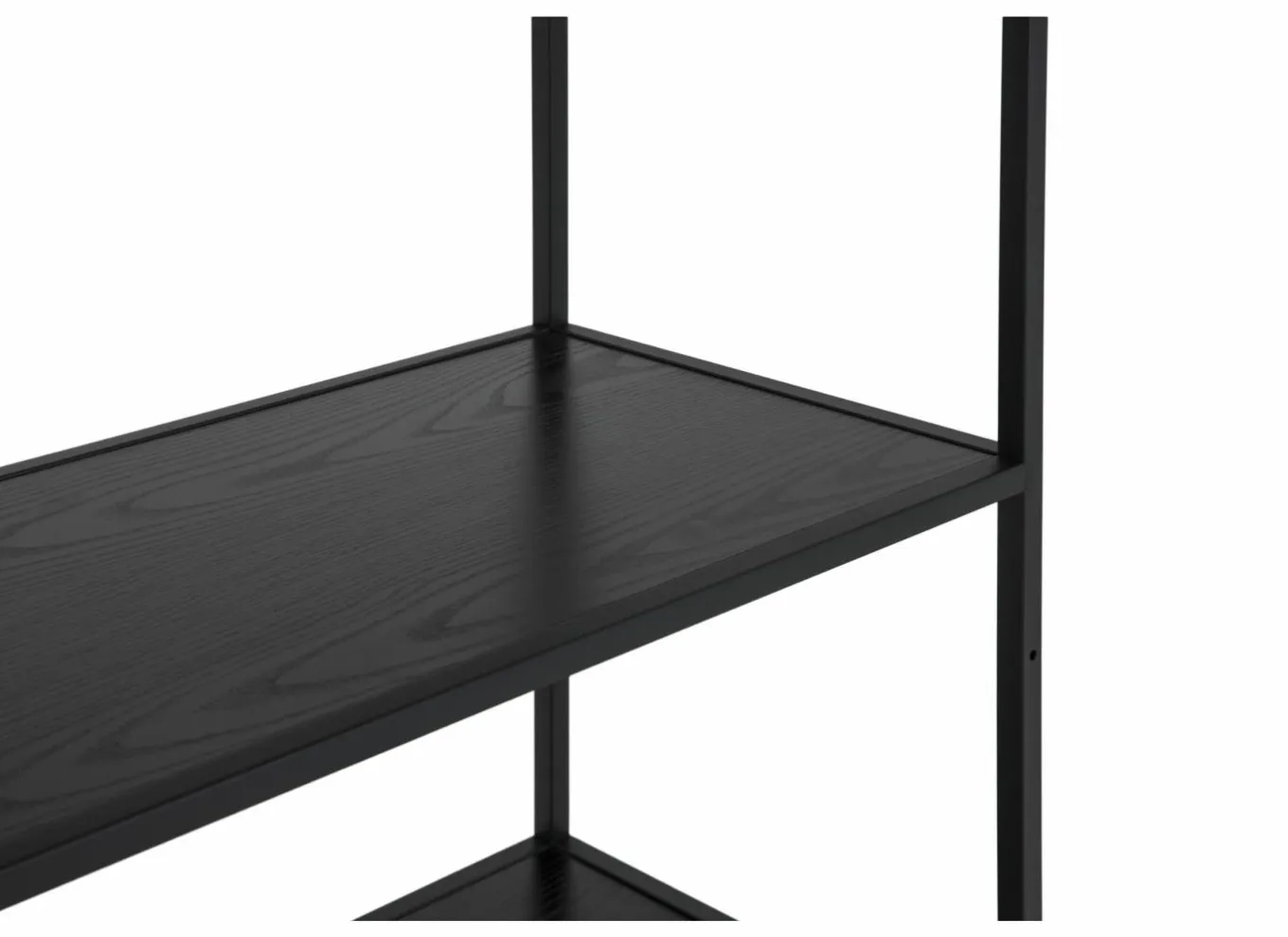 Rekken|Rekken|Opbergrek Mefisto 83x35x185cm - melamine - zwart