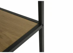 Opbergrek Tower 77x35x185cm - melamine &  metaal - eik- Rekken|Rekken