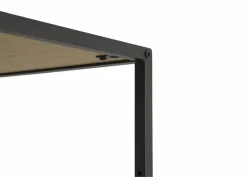 Opbergrek Tower 77x35x185cm - melamine &  metaal - eik- Rekken|Rekken