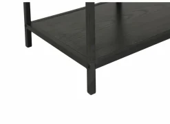 Opbergrek Tower 77x35x185cm - melamine & metaal - zwart- Rekken|Rekken