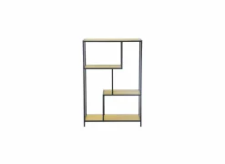 Rekken|Rekken|Opbergrek Tower 77x35x114cm - melamine & metaal - wild oak