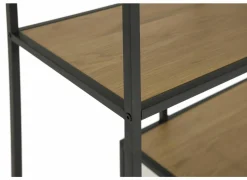 Opbergrek Tower 114x30x185cm - melamine & metaal - wild oak- Rekken|Rekken