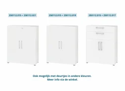 Draaideurkast|Draaideurkast|Opbouwset Prima 83,7cm - decor - wit