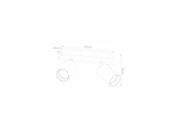 Opbouwspots|Opbouwspots|Opbouwspot 2 spots GU10